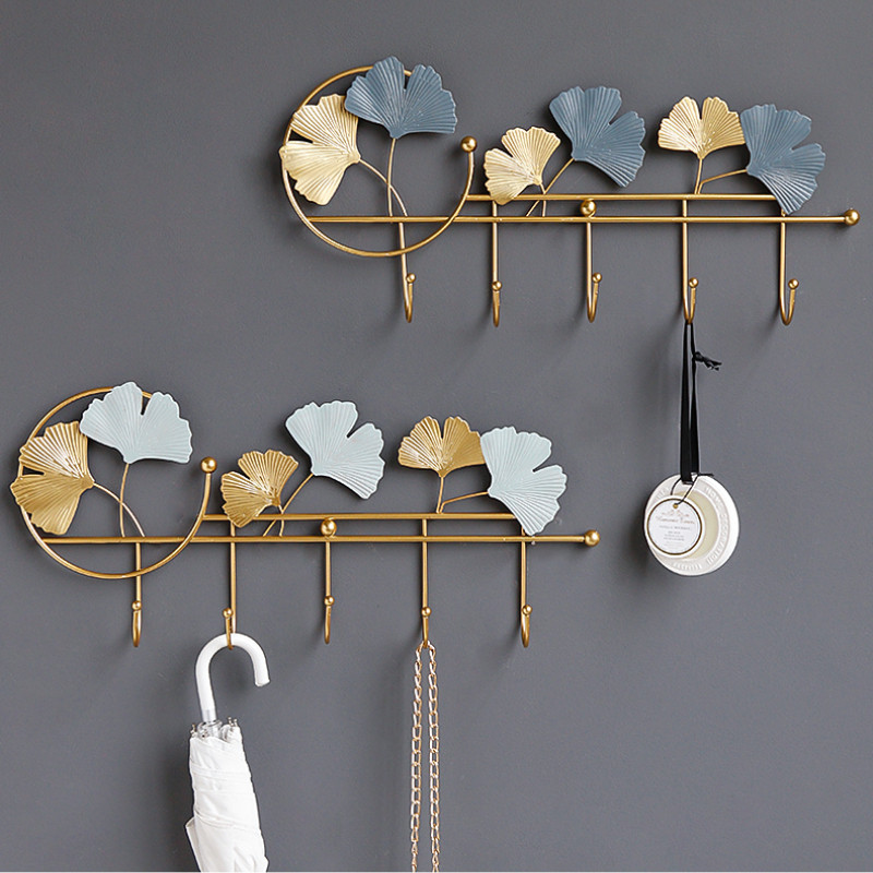 Jauns radošs kaltas dzelzs āķis ieejas lieveņa dekorēšana pie sienas piekarināms atslēgu turētājs glabātuve Pielaikošanas telpa Mēteļu pakaramais Āķi Aksesuāri