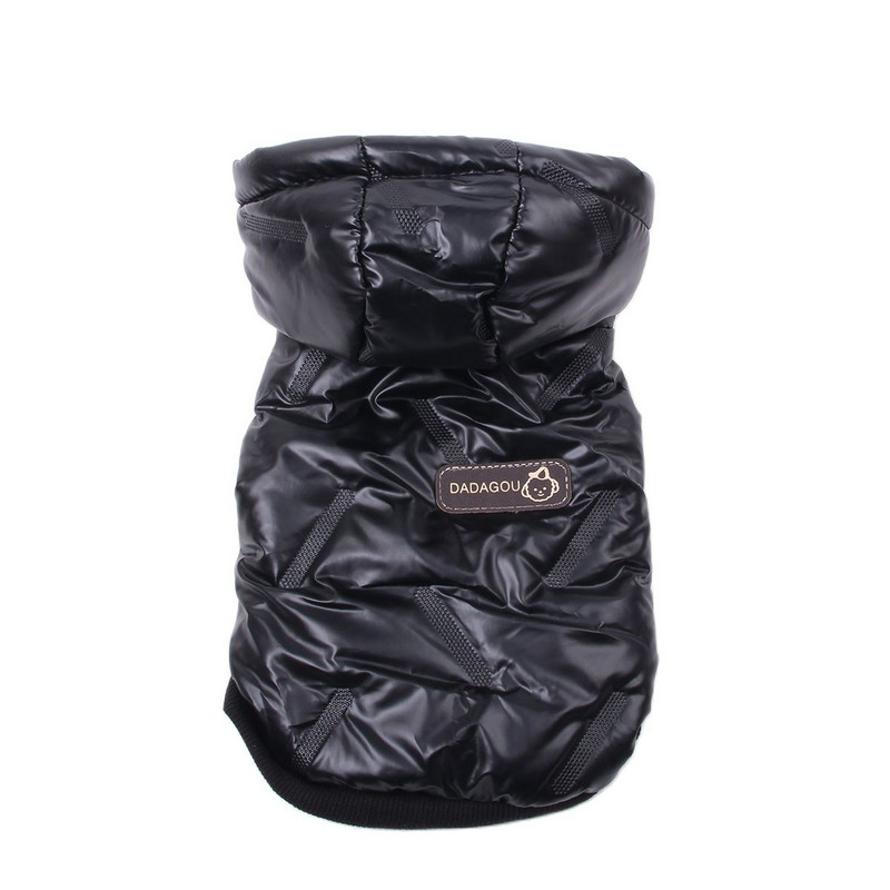 Suņu mājdzīvnieku ziemas mētelis jaka PU reljefs kaķu kucēns ziemas siltas drēbes 2 krāsas 5 izmēri