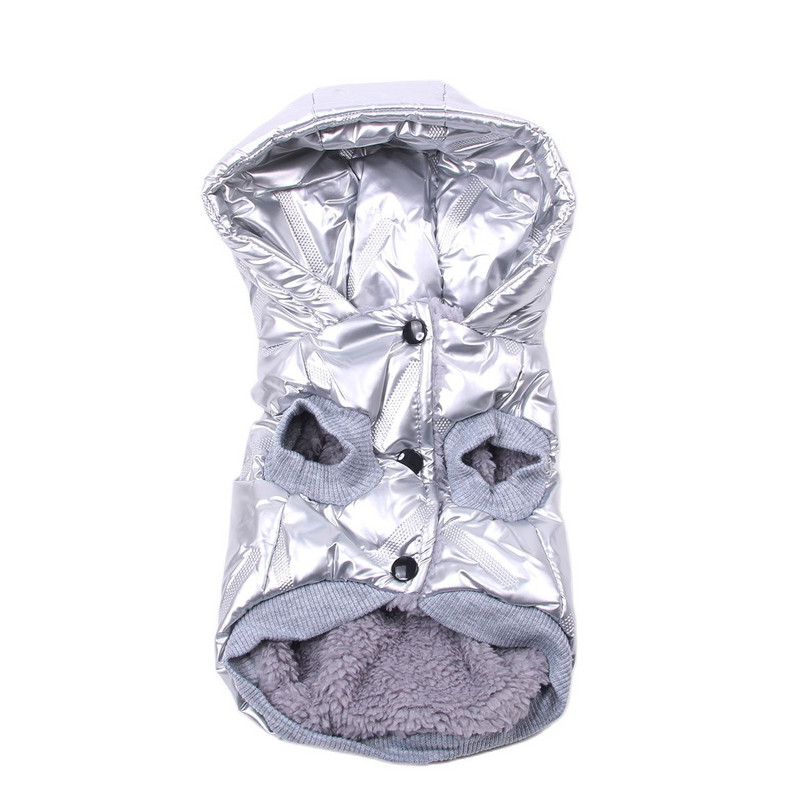 Suņu mājdzīvnieku ziemas mētelis jaka PU reljefs kaķu kucēns ziemas siltas drēbes 2 krāsas 5 izmēri