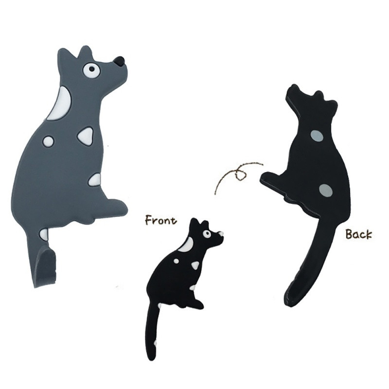Γελοιογραφία Ζώο μαγνητικά κλειδιά τοίχου Γάντζος Ράφια οθόνης Γάντζος Αυτοκόλλητο ψυγείου Ψυγείο Μαγνήτης Κολλητική κρεμαστή θήκη πόρτας