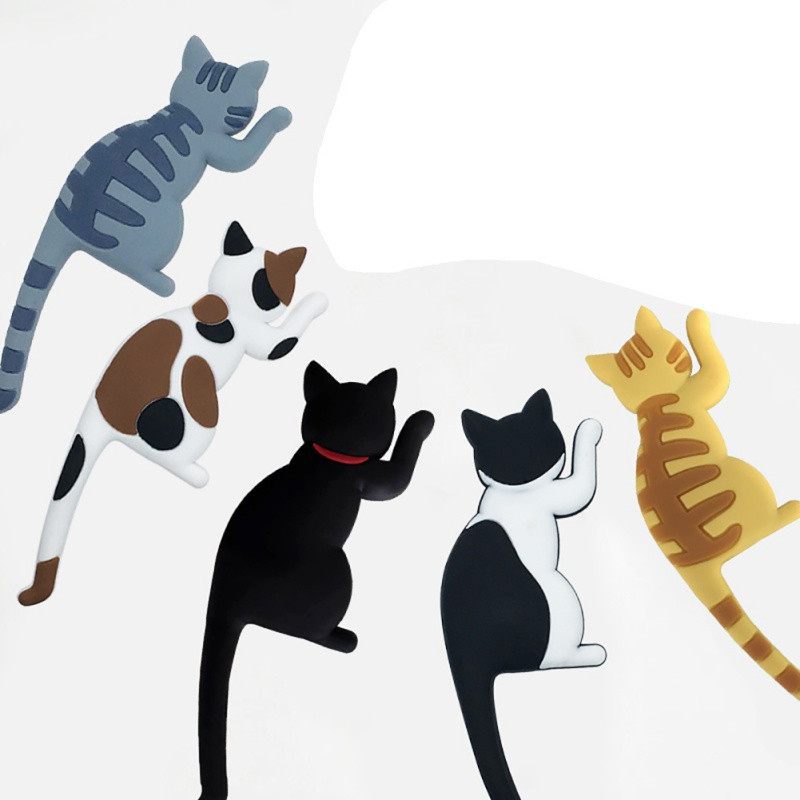 Γελοιογραφία Ζώο μαγνητικά κλειδιά τοίχου Γάντζος Ράφια οθόνης Γάντζος Αυτοκόλλητο ψυγείου Ψυγείο Μαγνήτης Κολλητική κρεμαστή θήκη πόρτας