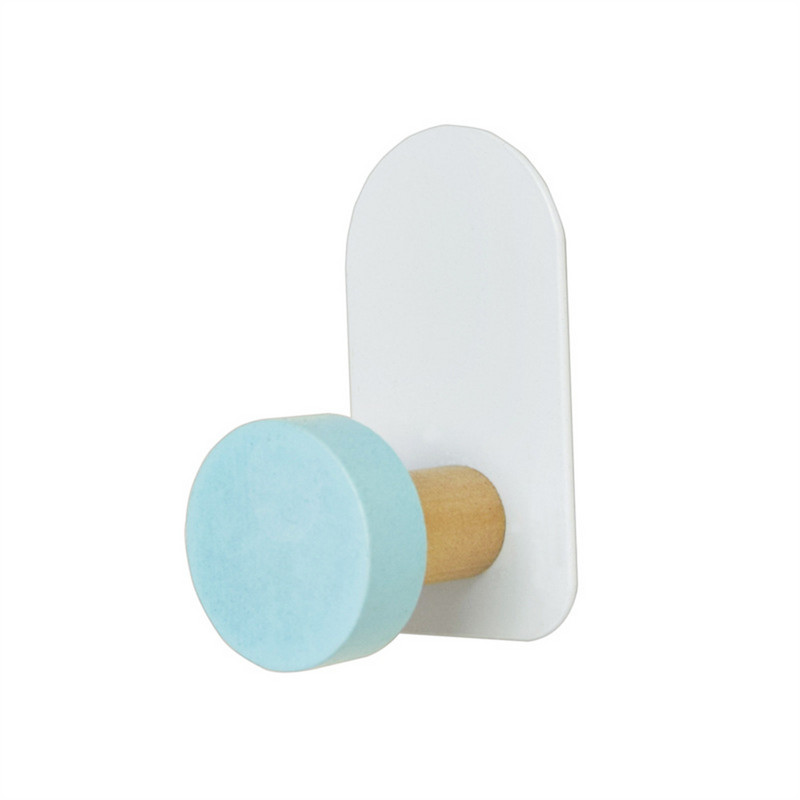 1 τμχ Ξύλινος γάντζος αδιάβροχος γάντζος κρεμάστρα κλειδιών πολλαπλών χρήσεων για τοίχο πόρτας μπάνιου κουζίνας χωρίς τρύπημα χαριτωμένα ζώα κινουμένων σχεδίων