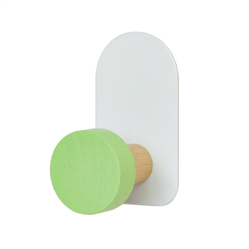 1 τμχ Ξύλινος γάντζος αδιάβροχος γάντζος κρεμάστρα κλειδιών πολλαπλών χρήσεων για τοίχο πόρτας μπάνιου κουζίνας χωρίς τρύπημα χαριτωμένα ζώα κινουμένων σχεδίων