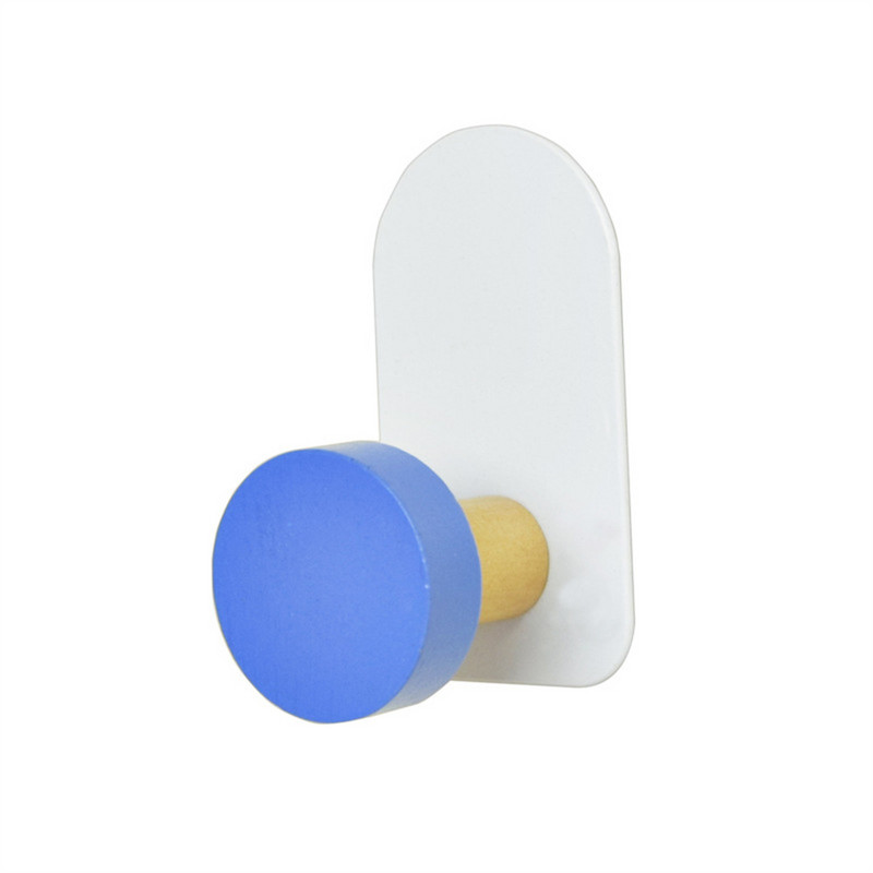 1 τμχ Ξύλινος γάντζος αδιάβροχος γάντζος κρεμάστρα κλειδιών πολλαπλών χρήσεων για τοίχο πόρτας μπάνιου κουζίνας χωρίς τρύπημα χαριτωμένα ζώα κινουμένων σχεδίων