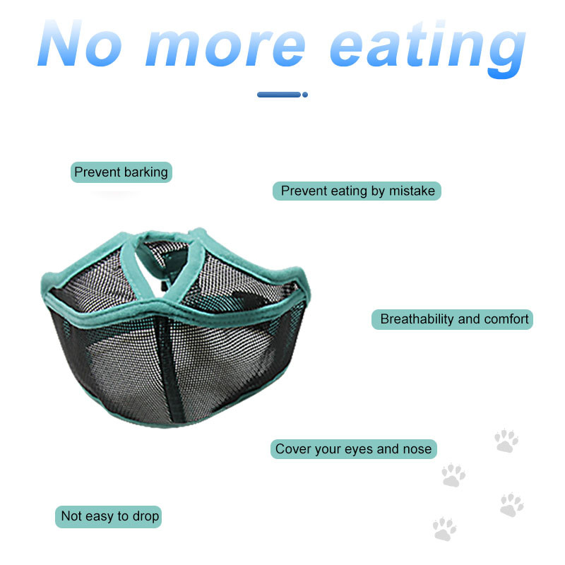 Īsi purna suņu purni Regulējams mīksts elpojošs siets košļāšanai, košļāšanai, riešanas treniņu kaklasiksnas, zirglietas un pavadi LBS