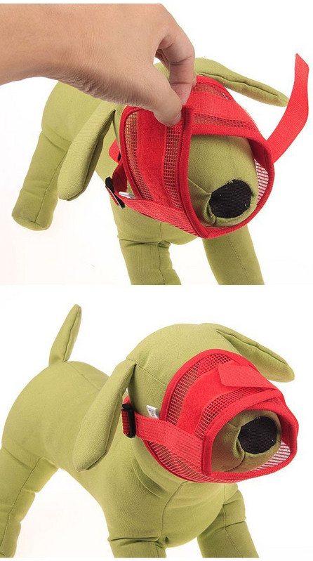 Kutya szájkosár kicsi, nagy kutyák számára Állítható hálós, légáteresztő kisállat szájkosár kutyáknak poliészter pántok Kutyatartozékok