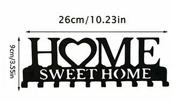 Sweet Home Метална стенна кука за окачване Поставка за съхранение на дрехи Ключодържател Куки Самозалепващ се кухненски органайзер Кука за баня