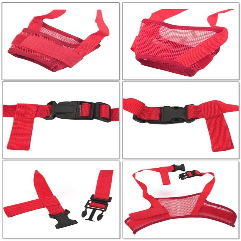 Suņu regulējami purni Apmācības produkti Tīklveida elpojošs mazs un liels suņa mutes purns pret mizas koduma drošību, košļāt mājdzīvnieku aksesuāri