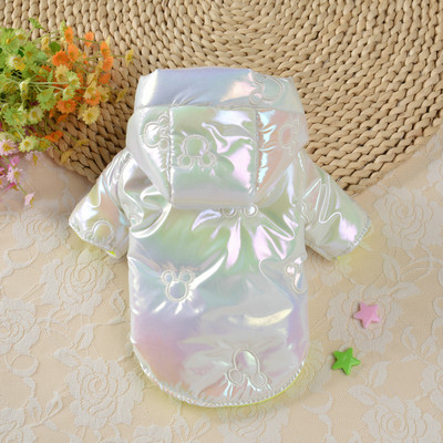 Spilgtas ziemas suņu drēbes maziem suņiem kucēnu jaka Ūdensizturīgs suņa mētelis silts mājdzīvnieku apģērbs Čivavas Jorkas apģērbs Franču buldogs