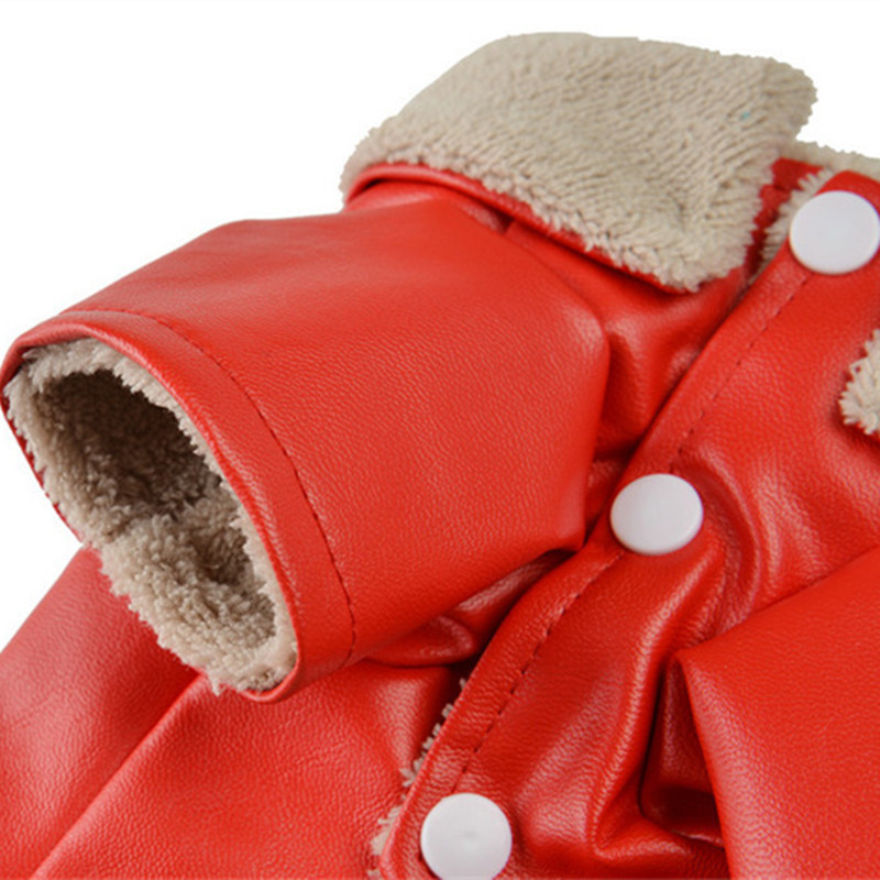 Őszi téli szélálló kisállat bőr ruházat hímzés meleg vízálló könnyen tisztítható kiváló minőségű plüss jóképű kabát ing