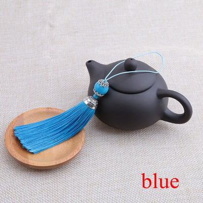 2 DB 18 cm-es függő kötél gyöngyök selyem bojt rojt varrás frufru bojt trimm Kulcsbojt barkácsoláshoz díszíteni függönytartozékok alkatrészei