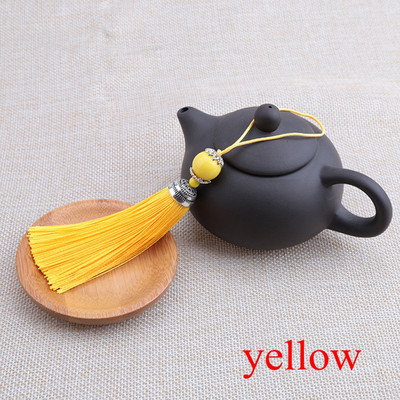 2 DB 18 cm-es függő kötél gyöngyök selyem bojt rojt varrás frufru bojt trimm Kulcsbojt barkácsoláshoz díszíteni függönytartozékok alkatrészei