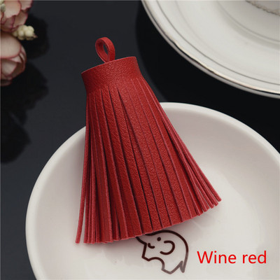 5 ΤΕΜ 6 εκ. Νέο στυλ μόδας Δερμάτινη φούντα κρόσσια DIY Αξεσουάρ Σκουλαρίκια Κολιέ Κοσμήματα Ευρήματα Μενταγιόν Φούντες χειροτεχνίας