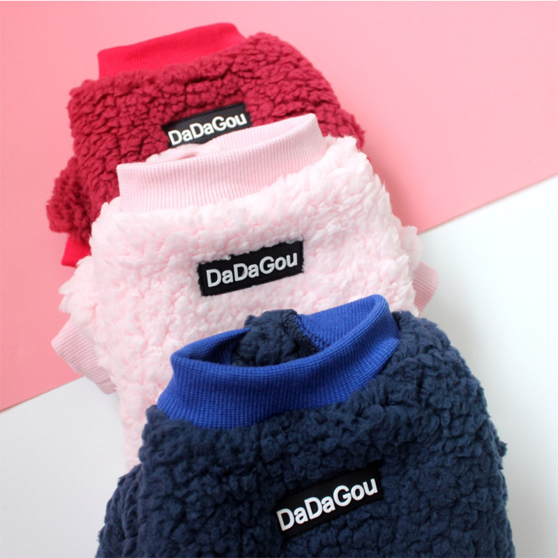 Ziemas apģērbs suņiem Silts vilnas kucēnu apģērbs Čivavas mājdzīvnieku apģērbs maziem un vidējiem suņiem Mētelis Hoodie Chihuahua Pet Clothes York