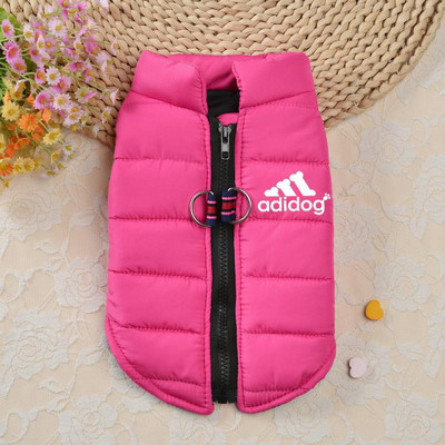 Ziemas kokvilnas mājdzīvnieku suņu apģērbi ūdensizturīgi silti suņi jaka mēteļi rāvējslēdzēja dizains franču buldogs maziem vidējiem suņiem čivava