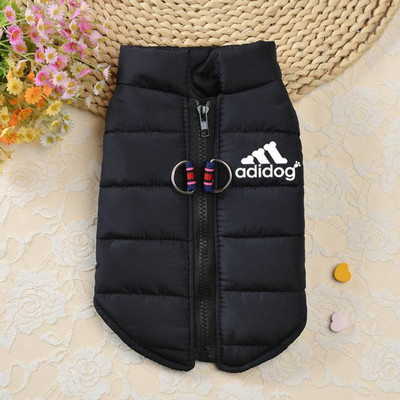 Ziemas kokvilnas mājdzīvnieku suņu apģērbi ūdensizturīgi silti suņi jaka mēteļi rāvējslēdzēja dizains franču buldogs maziem vidējiem suņiem čivava