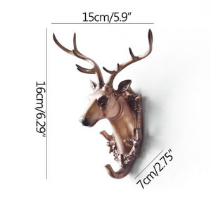 Stongwell Eiropas brieža galvas sienas mētelis āķis pakaramais atslēgu turētājs uzglabāšanas āķi Minimālisma ziemeļvalstu mājas virtuve vannas istabas dekorēšana