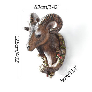 Stongwell Eiropas brieža galvas sienas mētelis āķis pakaramais atslēgu turētājs uzglabāšanas āķi Minimālisma ziemeļvalstu mājas virtuve vannas istabas dekorēšana