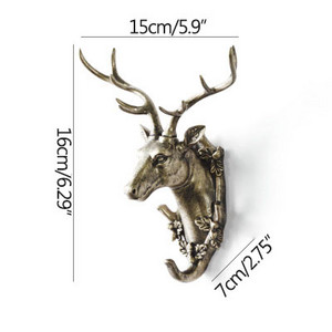 Stongwell Eiropas brieža galvas sienas mētelis āķis pakaramais atslēgu turētājs uzglabāšanas āķi Minimālisma ziemeļvalstu mājas virtuve vannas istabas dekorēšana