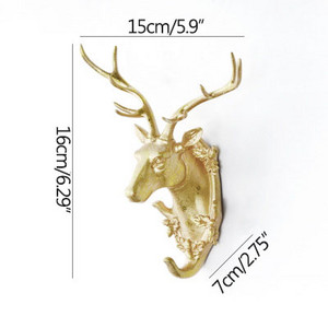 Stongwell Eiropas brieža galvas sienas mētelis āķis pakaramais atslēgu turētājs uzglabāšanas āķi Minimālisma ziemeļvalstu mājas virtuve vannas istabas dekorēšana