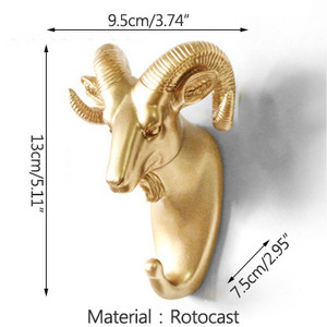 Stongwell Eiropas brieža galvas sienas mētelis āķis pakaramais atslēgu turētājs uzglabāšanas āķi Minimālisma ziemeļvalstu mājas virtuve vannas istabas dekorēšana