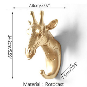 Stongwell Eiropas brieža galvas sienas mētelis āķis pakaramais atslēgu turētājs uzglabāšanas āķi Minimālisma ziemeļvalstu mājas virtuve vannas istabas dekorēšana