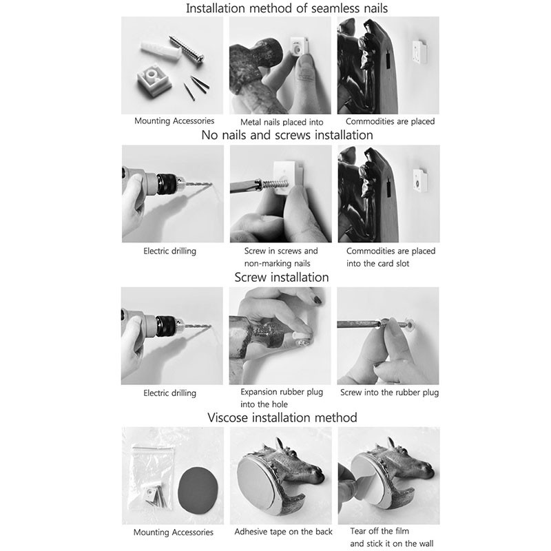 Stongwell Eiropas brieža galvas sienas mētelis āķis pakaramais atslēgu turētājs uzglabāšanas āķi Minimālisma ziemeļvalstu mājas virtuve vannas istabas dekorēšana