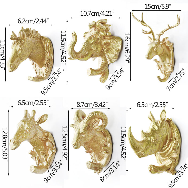 Stongwell Eiropas brieža galvas sienas mētelis āķis pakaramais atslēgu turētājs uzglabāšanas āķi Minimālisma ziemeļvalstu mājas virtuve vannas istabas dekorēšana