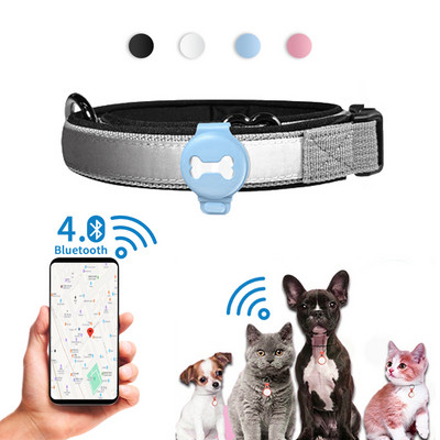 Lemmikloomade GPS-jälgija nutikas lokaator Koera bränd Lemmikloomade tuvastamise kantav jälgija Bluetooth kassikoera lindude salvestuste jälgimise tööriist