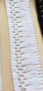 1 Αυλή 3cm/ 4cm/6cm βαμβακερό νήμα κρόσσια σειρά μεταξωτό δαντέλα, βαμβακερή κλωστή, αξεσουάρ κασκόλ δαντέλα τελειώματα Φούντα τελειώματα Μοντέλα ποιότητας