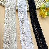 1 Αυλή 3cm/ 4cm/6cm βαμβακερό νήμα κρόσσια σειρά μεταξωτό δαντέλα, βαμβακερή κλωστή, αξεσουάρ κασκόλ δαντέλα τελειώματα Φούντα τελειώματα Μοντέλα ποιότητας