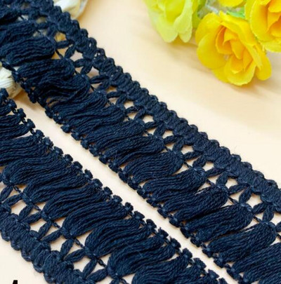 1 Αυλή 3cm/ 4cm/6cm βαμβακερό νήμα κρόσσια σειρά μεταξωτό δαντέλα, βαμβακερή κλωστή, αξεσουάρ κασκόλ δαντέλα τελειώματα Φούντα τελειώματα Μοντέλα ποιότητας