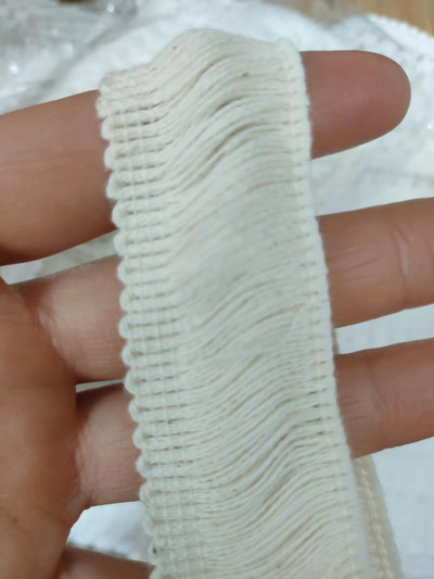 1 Αυλή 3cm/ 4cm/6cm βαμβακερό νήμα κρόσσια σειρά μεταξωτό δαντέλα, βαμβακερή κλωστή, αξεσουάρ κασκόλ δαντέλα τελειώματα Φούντα τελειώματα Μοντέλα ποιότητας