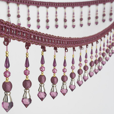 1M krištolinio stiklo karoliukai nėrinių pakraščiai poliesterio juostos kutai užuolaidų apdaila "pasidaryk pats" vestuvių dekoras amatai apmušalų priedai