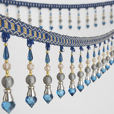 1M krištolinio stiklo karoliukai nėrinių pakraščiai poliesterio juostos kutai užuolaidų apdaila "pasidaryk pats" vestuvių dekoras amatai apmušalų priedai