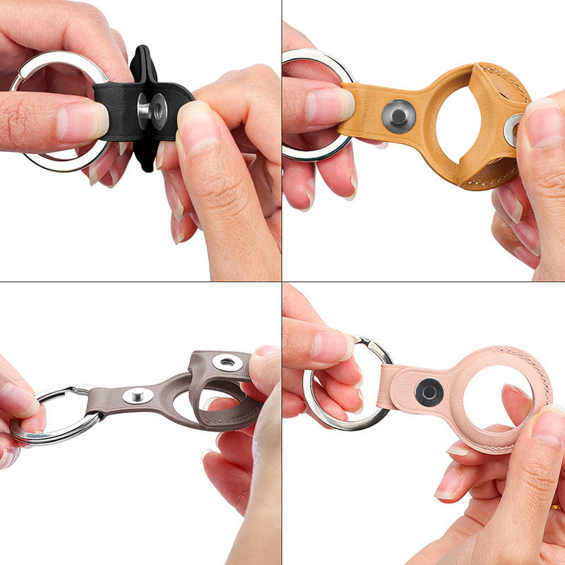 Apple Airtags futrālim Aksesuāri Ādas Airtagi Atslēgu piekariņi Aizsargčaulas Mājdzīvnieku Pretnozaudēšanas Pret Airtag Air Tag Case Llavero