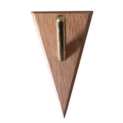 Σχήμα τριγώνου ορείχαλκος γάντζοι από μασίφ ξύλο πολλαπλών χρήσεων Διακοσμητικό παλτό τοίχου Ρούχα πόρτας Αποθήκευση Οργάνωση σπιτιού
