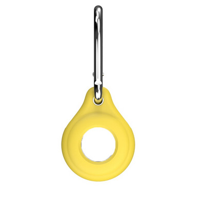 Õhumärgiste jälgimisseadme kate jaoks kaotsiminekuvastane koera jälgija asukoha võtmehoidja Airtag vedel silikoon kaasaskantav võtmehoidja jaoks