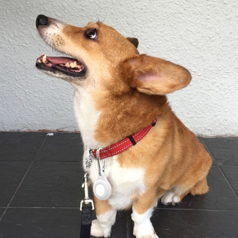 Õhumärgiste jälgimisseadme kate jaoks kaotsiminekuvastane koera jälgija asukoha võtmehoidja Airtag vedel silikoon kaasaskantav võtmehoidja jaoks