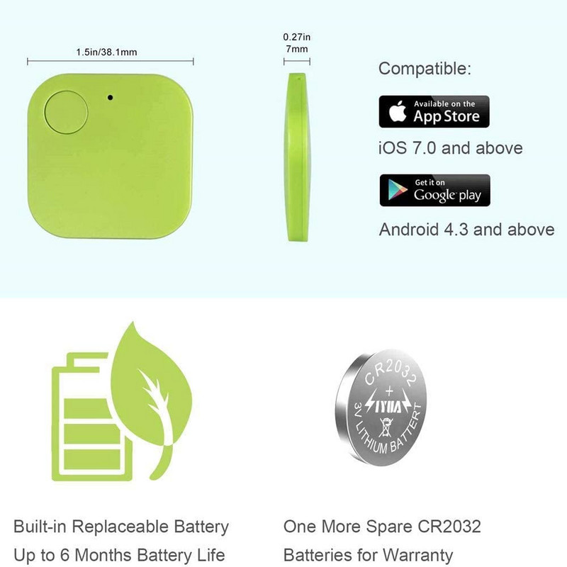 Μίνι φορητός εντοπισμός Ηλεκτρονικός σκύλος κατοικίδιων ζώων Ανίχνευση κλειδιού GPS εντοπιστής κατοικίδιων γατών Τοποθεσία Έξυπνο πορτοφόλι κατοικίδιων ανιχνευτής Συναγερμός κατά της απώλειας