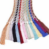 4 τεμ. WFFNNKC Πολύχρωμη μακρυά δεσμευμένη φούντα κουρτίνα τσάντα ενδυμάτων Χειροτεχνία προμήθειες DIY Ραπτική Διακοσμητικά Αξεσουάρ