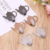 2 τμχ/σετ Κουζίνας Πόρτα τοίχου Κουζίνας Μεταλλική Κρεμάστρα για Κλειδιά Βρετανική Τσαγιέρα Διακοσμητική θήκη ρούχων Εργαλείο ράφι αποθήκευσης