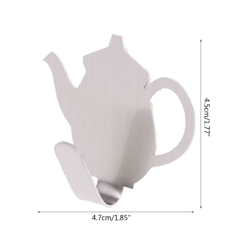 2 τμχ/σετ Κουζίνας Πόρτα τοίχου Κουζίνας Μεταλλική Κρεμάστρα για Κλειδιά Βρετανική Τσαγιέρα Διακοσμητική θήκη ρούχων Εργαλείο ράφι αποθήκευσης