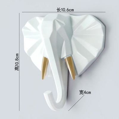 1 τμχ Κρεμαστός γάντζος Κεφάλι ζώου Διακοσμητικός γάντζος ελάφι Ελέφαντας Μονόκερος Ρινόκερος Κρεμάστρα Γάντζος Κλειδιά Ρούχα Καπέλο Ράφι διακόσμησης τοίχου