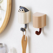 Μπρελόκ με κινούμενα σχέδια Μπρελόκ Διακόσμηση σπιτιού Σχάρα για παλτό τοίχου Αυτοκόλλητη κρεμάστρα Ρούχα Ράφι αποθήκευσης Αξεσουάρ μπάνιου Θήκη για πετσέτες