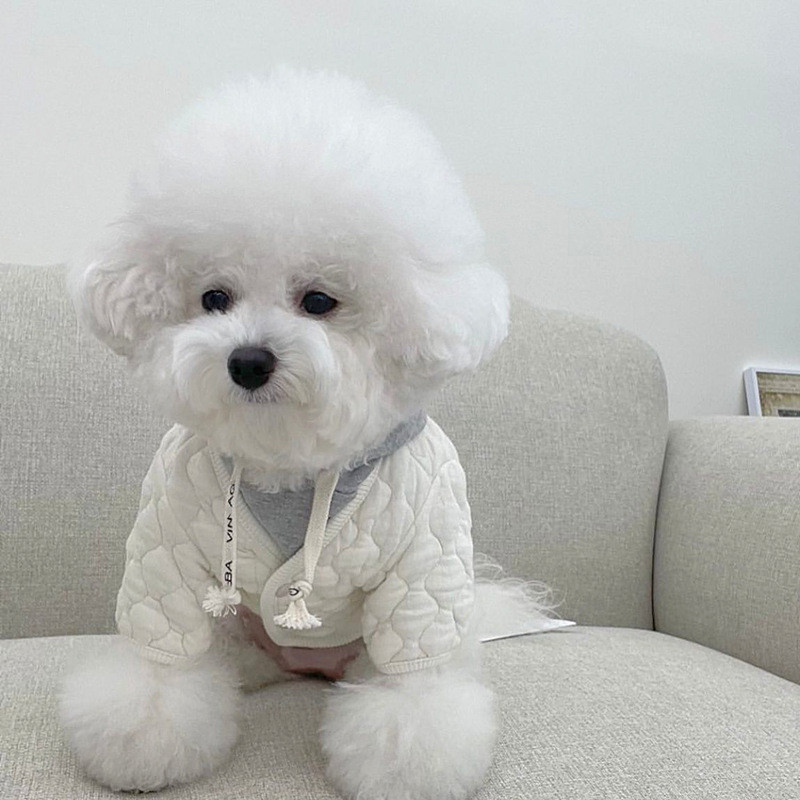 New Ins Winter Pet βαμβακερό παλτό καρό παλτό Ζεστό κουκούλα σχεδιαστής ρούχα για σκύλους Χριστουγεννιάτικα ρούχα για σκύλους Ρούχα σκυλιών για μικρά σκυλιά