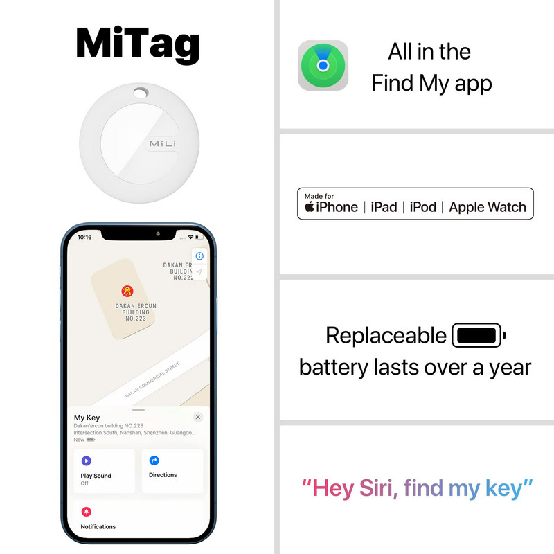 Mini Gps Tracker για Cats Dog Smart Locator Airtags Ios Key Finders Συσκευή παρακολούθησης κατοικίδιων με θήκη Αδιάβροχη Puppy Products