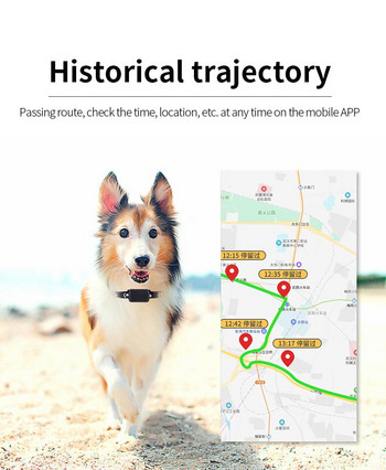 Pet GPS Tracker Αδιάβροχη τοποθεσία Ρυθμιζόμενο κολάρο GSM AGPS LBS Wifi τηλεχειριστήριο κλήσης σε πραγματικό χρόνο GPS Locator για γάτες σκύλους