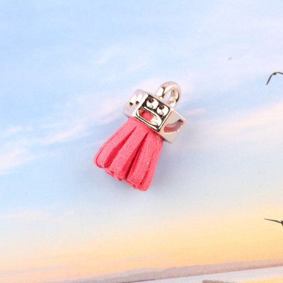 10 τεμ/λοτέ 25 χιλιοστών Χρυσό καπάκι χρώματος καστόρι δερμάτινη φούντα για μπρελόκ Ιμάντες κινητού τηλεφώνου Κοσμήματα Καλοκαιρινό κρεμαστό DIY Γούρια Finding