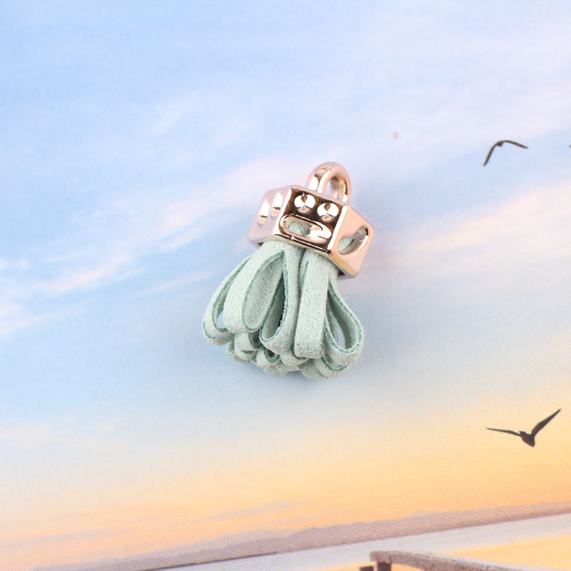 10 τεμ/λοτέ 25 χιλιοστών Χρυσό καπάκι χρώματος καστόρι δερμάτινη φούντα για μπρελόκ Ιμάντες κινητού τηλεφώνου Κοσμήματα Καλοκαιρινό κρεμαστό DIY Γούρια Finding